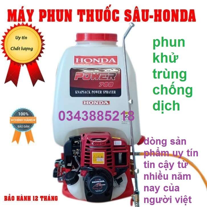 Máy phun thuốc sâu, thuốc khử trùng Honda 4 chạy bằng xăng bằng động cơ 4 thì