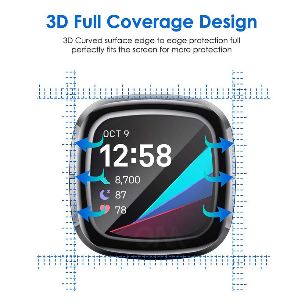 Miếng dán 3D bảo vệ màn hình cho đồng hồ thông minh Fitbit Versa 2 3