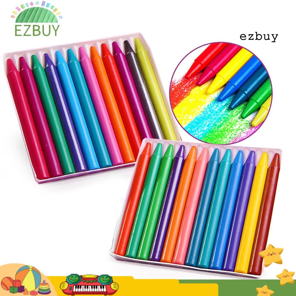 EY-6/12/24 Color Round Crayon Pen Oil Painting Children Students Art Supplies Toy