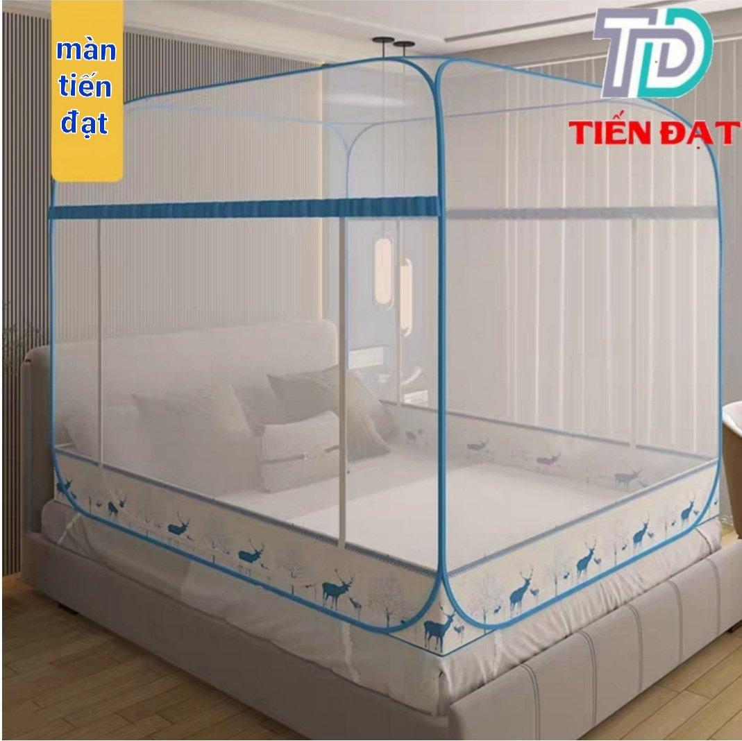 Màn ngủ chống muỗi , mùng chụp tự bung đỉnh vuông TIẾN ĐẠT hàng cao cấp