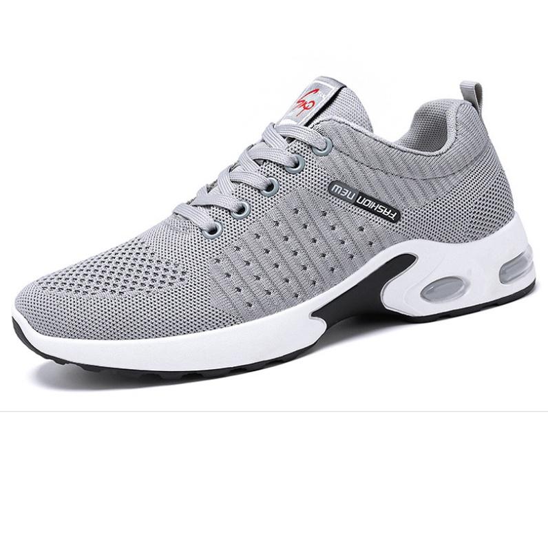 Giày Thể Thao Nam, Giày sneaker HHT, Đế Cao Có Đệm Khí  4 Sườn Sọc S022