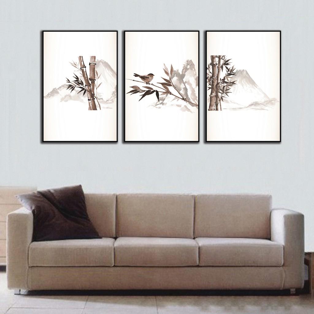Bộ 3 Tranh Gỗ MDF treo tường, phong cách Châu Âu, tranh phòng ngủ, tranh phòng khách đẹp - Tặng kèm đinh đa năng