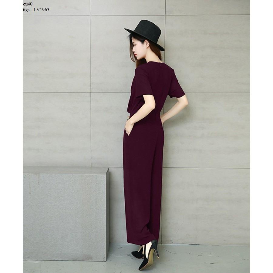 LV1963 JUMPSUIT CỔ ĐẮP CHÉO