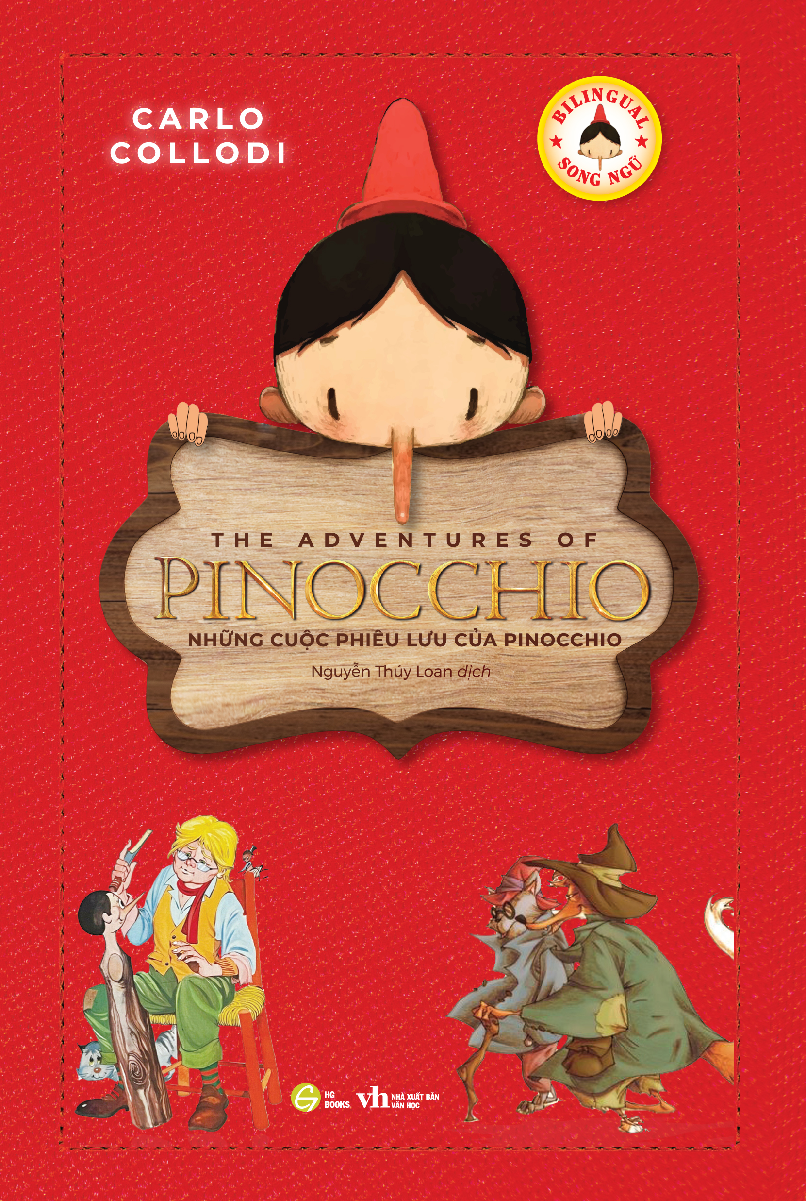 Pinocchio - Cậu bé người gỗ bản Song ngữ Việt - Anh (kèm audio + note từ vựng)