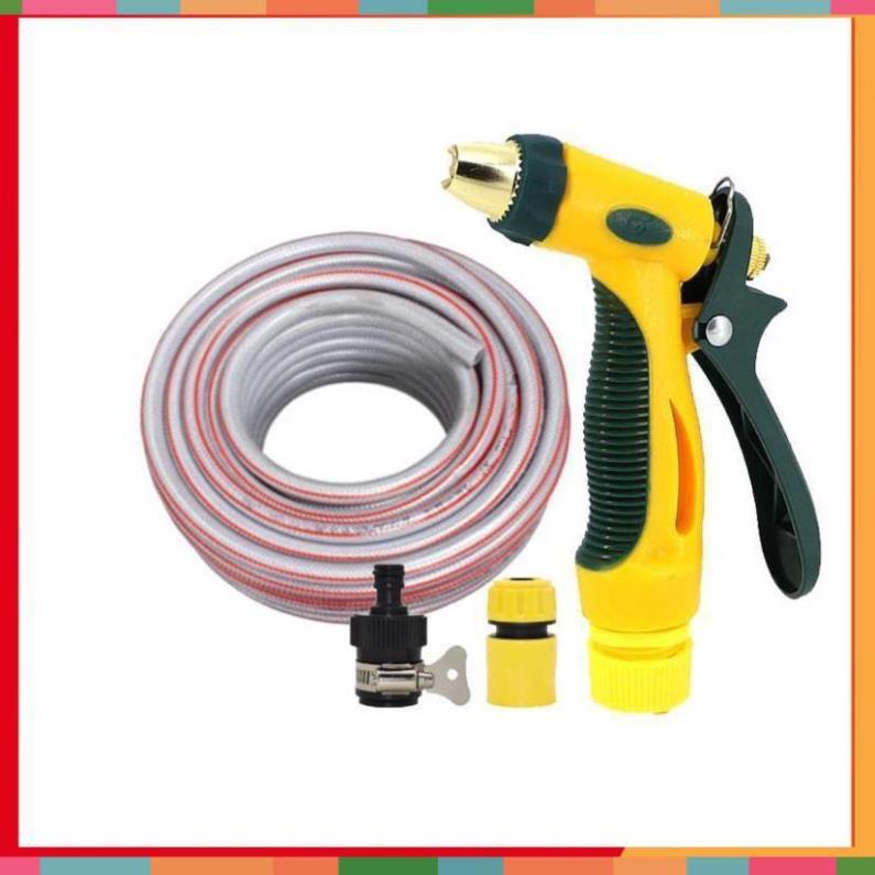 Bộ dây vòi xịt nước rửa xe,tưới cây tăng áp 3 lần 7-10m 206317