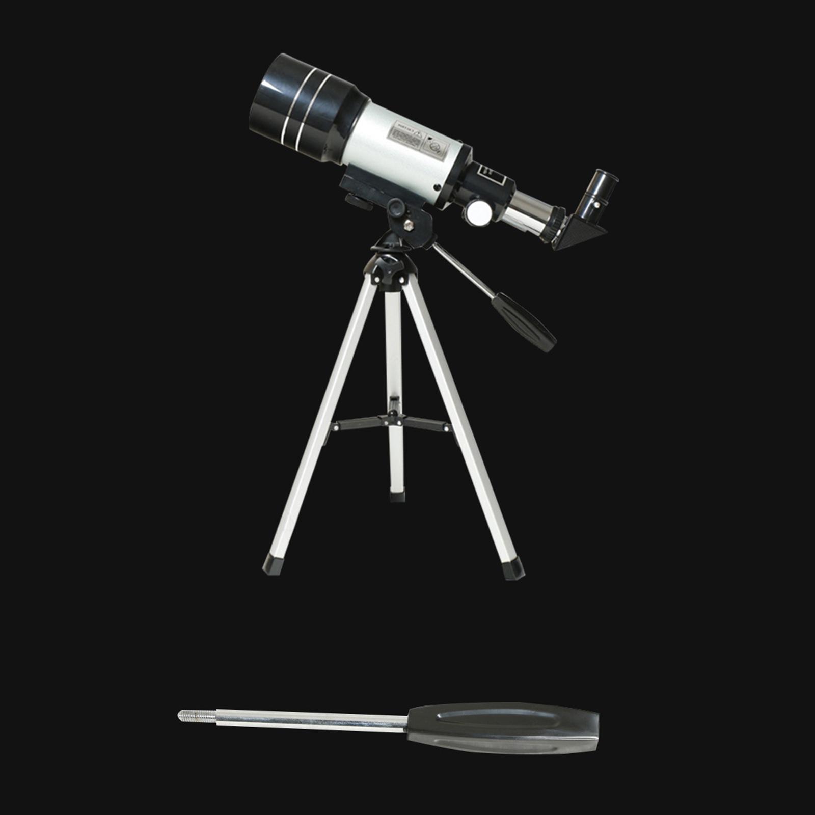 Portable 70mm 300mm Telescope for Beginners Easily Install Astronomy Refractor Telescope ,to Observe Celestial Objects at Night Accessory