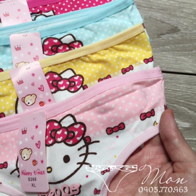 Quần Chip Bé Gái Hello Kitty Cotton Cao Cấp