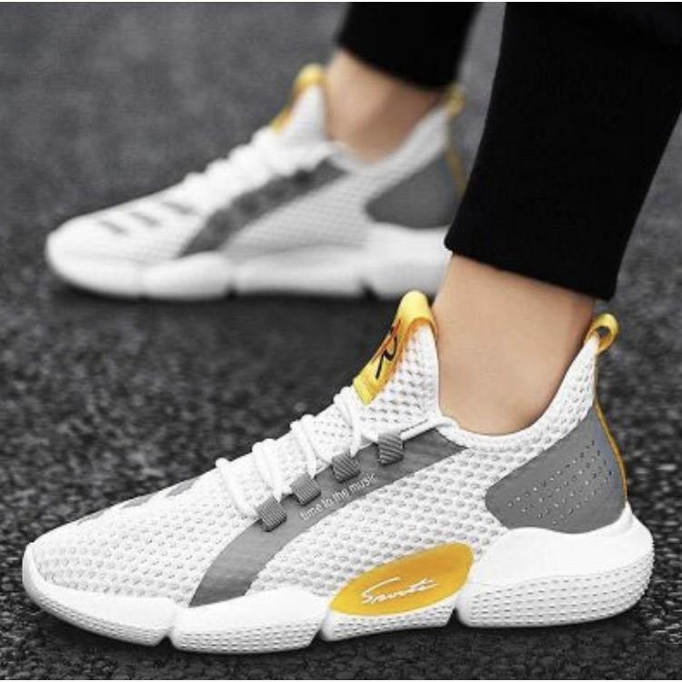 Giày Sneaker Thể Thao Nam chữ R gạch đỏ