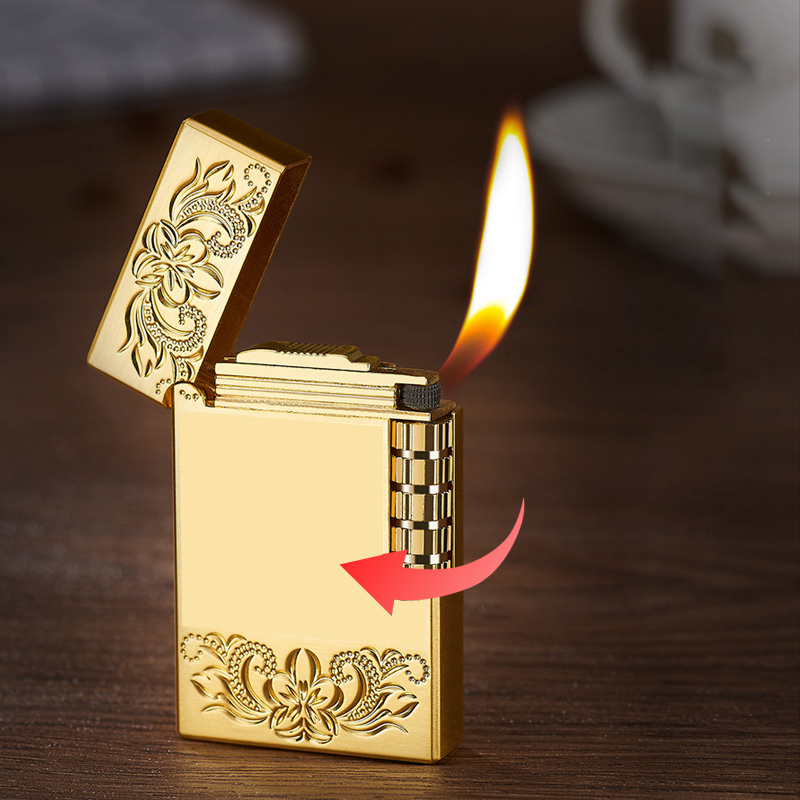 Vỏ Hột Quẹt Bật Lửa Gas Đá 803HV Họa Tiết Hoa Văn Độc Lạ