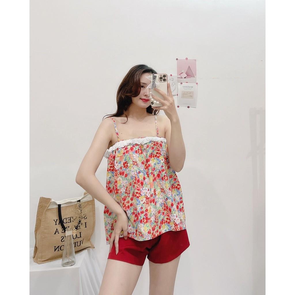 SET 2 DÂY HOA BÈO SUÔNG+ CHÂN QUẦN ĐÙI CÓ TÚI-hình thật shop chụp