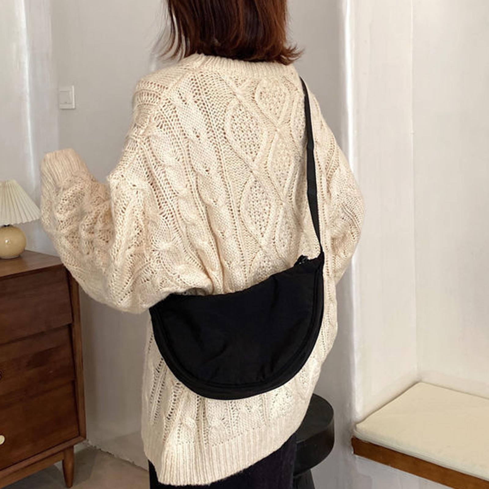 2Pcs Casual Dumpling Bun, Satchels Vacation Shopping Bags, Beach Wallet Lady Underarm Bags, Pouch Tote Women Nylon Shoulder Bags, Handbags