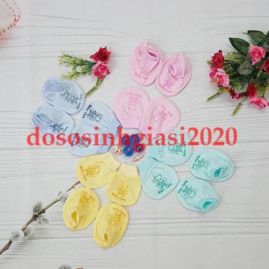 Set 3 đôi bao tay chân cho bé sơ sinh