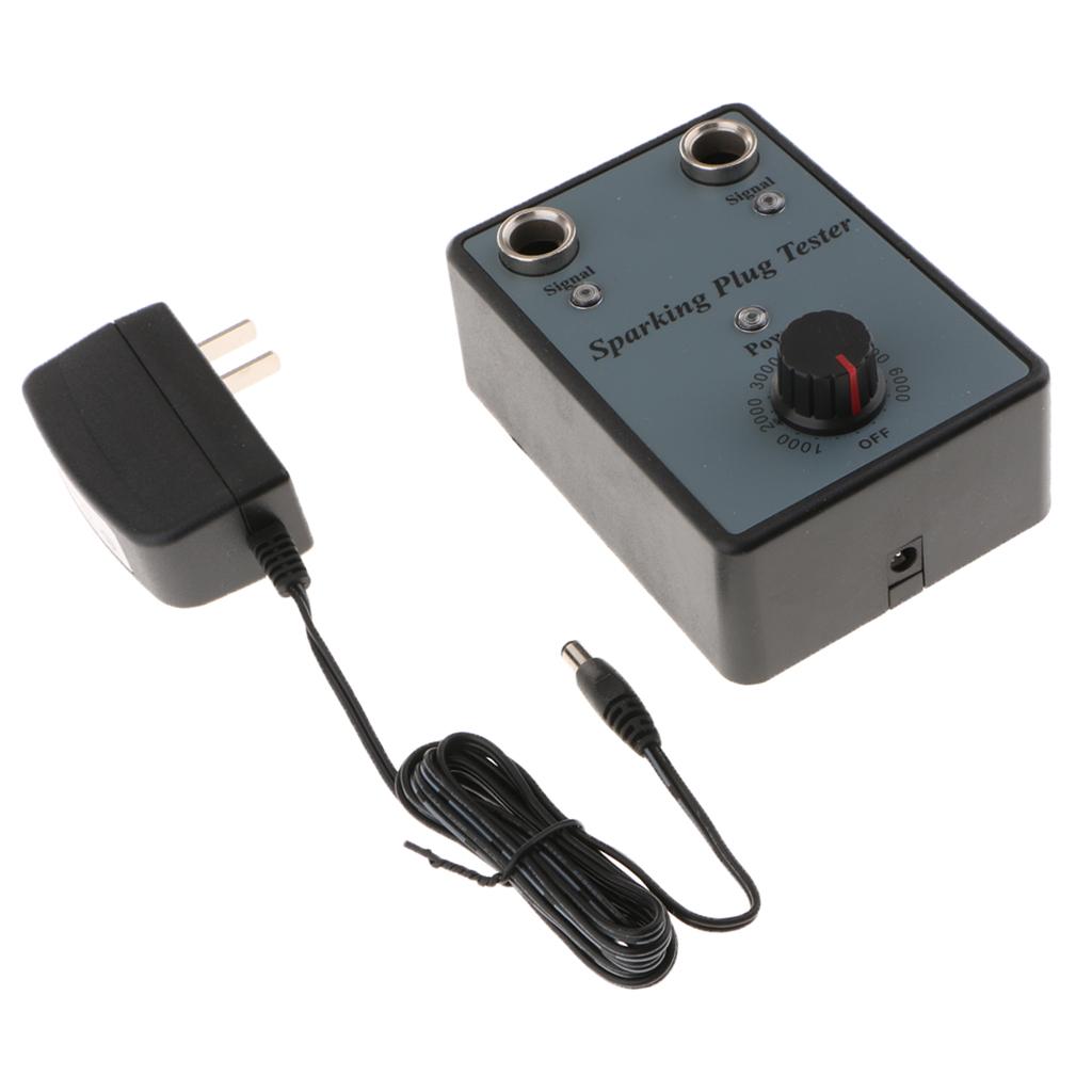 Dual Hole Spark Plug Tester Detector Ignition Plug Analyzer Diagnostic Tool