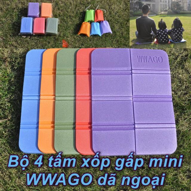 Bộ 4 tấm xốp gấp miniWWAGO dã ngoại - Home and Garden