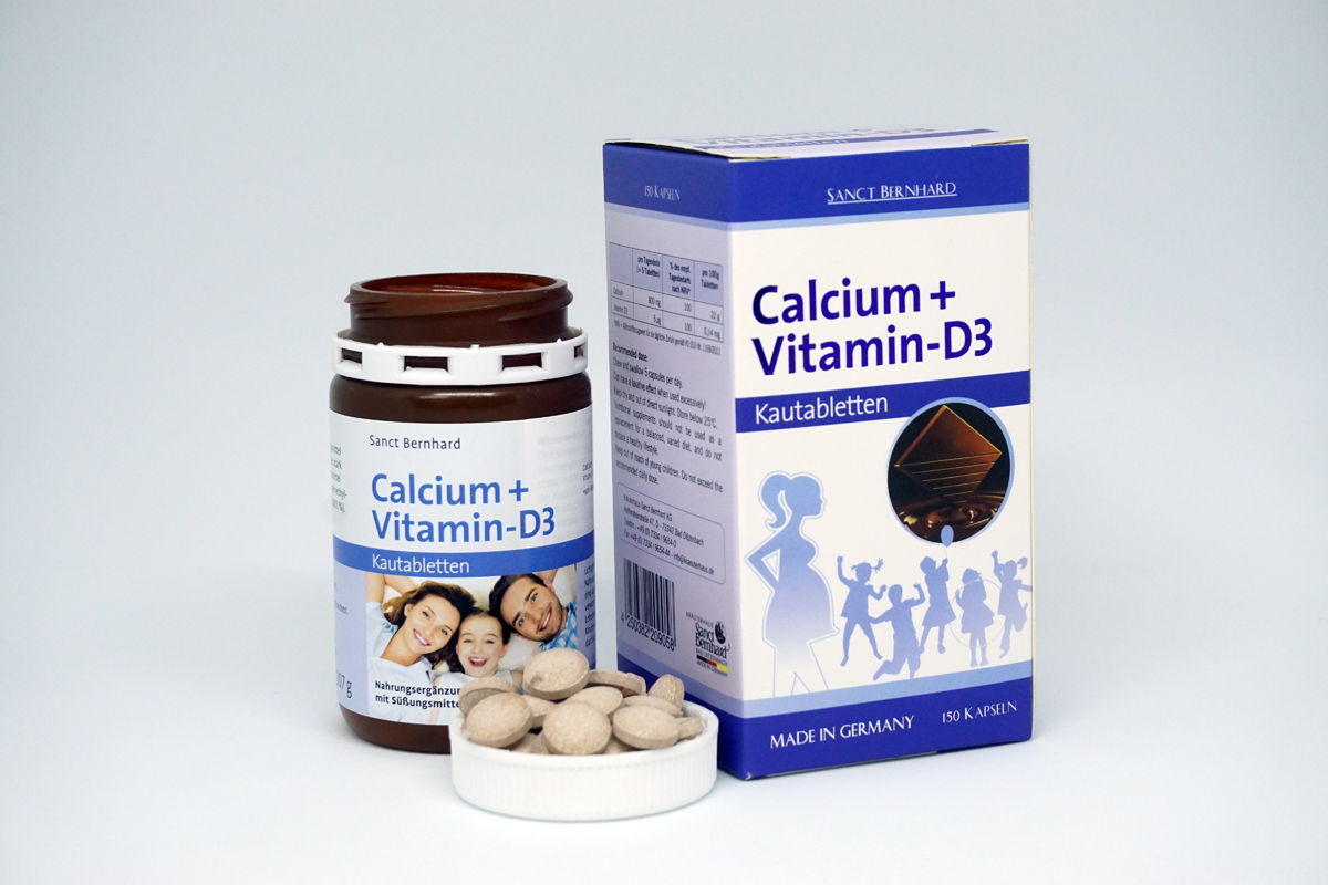 Calcium + Vitamin D3 – Bổ sung canxi, hỗ trợ hệ xương răng chắc khỏe cho trẻ nhỏ, người già mắc các chứng loãng xương, giòn xương, phụ nữ mang thai và cho con bú