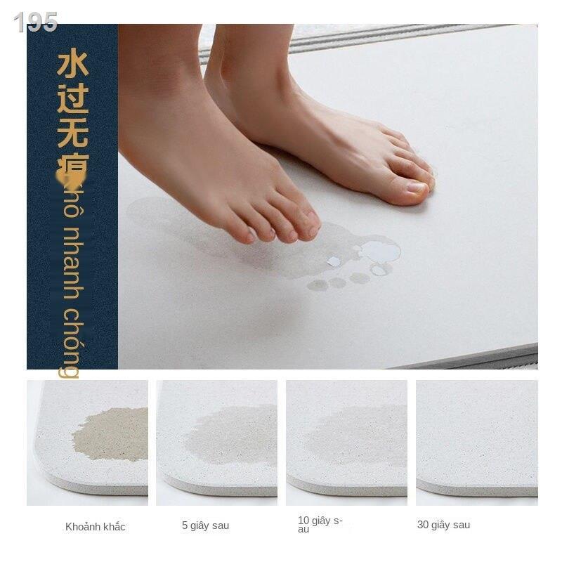 Phim hoạt hình mèo tảo cát tấm thấm bùn lót phòng tắm cửa chống trượt sàn nhà vệ sinh lau khô nhanh chân nước