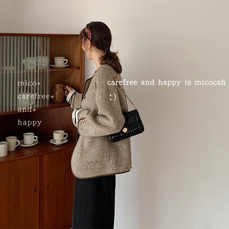 Túi đeo chéo nữ đeo vai chính hãng MICOCAH dáng công sở thời trang phong cách Hàn Quốc da cao cấp cực đẹp MC158 -Tukado