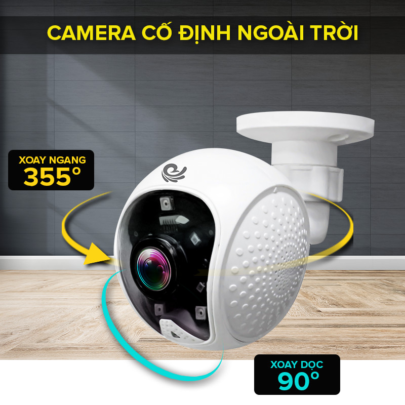 Camera Ip Wifi Quan Sát Gắn Tường Model CC5021, Góc Nhìn Cực Rộng, Độ Phân Giải 2.0Mpx FULL HD, Hình Ảnh Rõ Nét, Kèm Thẻ 32Gb - Chính Hãng