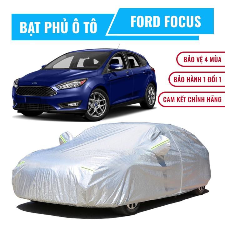 Bạt phủ xe ô tô 5 chỗ Ford Focus, Bạt trùm xe Focus cao cấp chất liệu vải PEVA chống nắng mưa không thấm nước