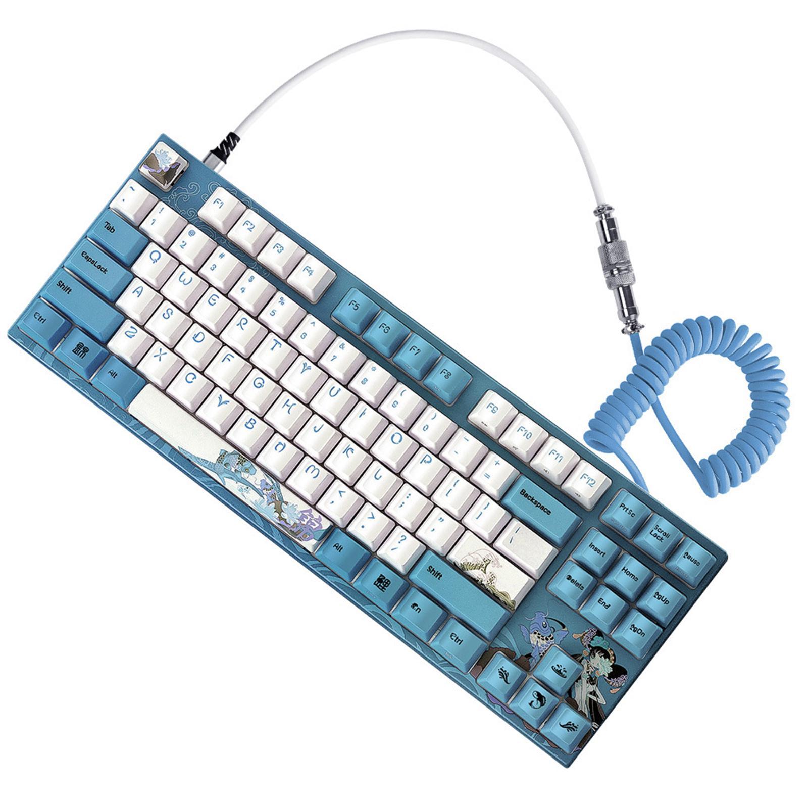 1.7M Cable Detachable Spiral for Gaming Keyboard Cable