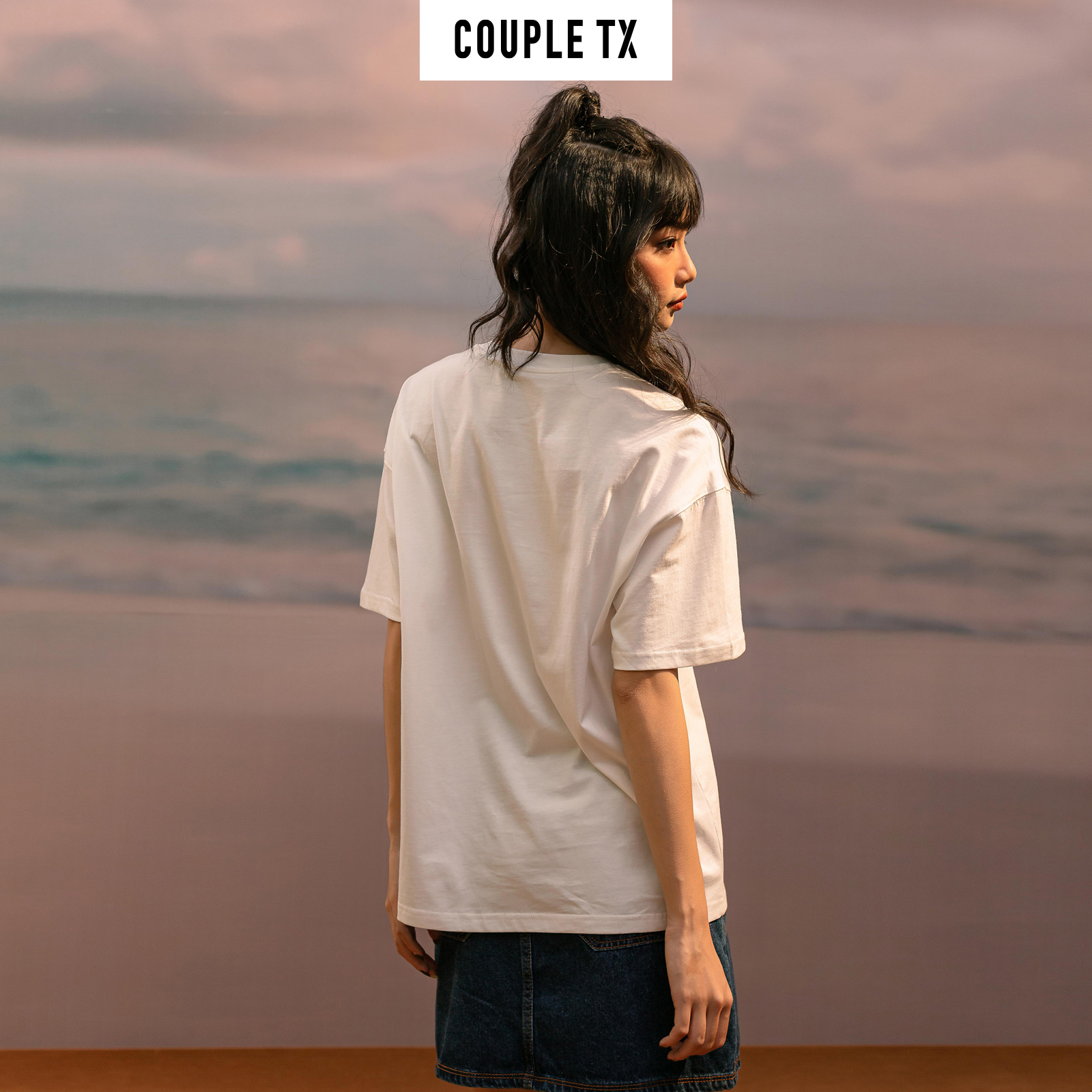 Áo Thun Nam Nữ IN Logo X Chuyển Màu Couple TX TS 147