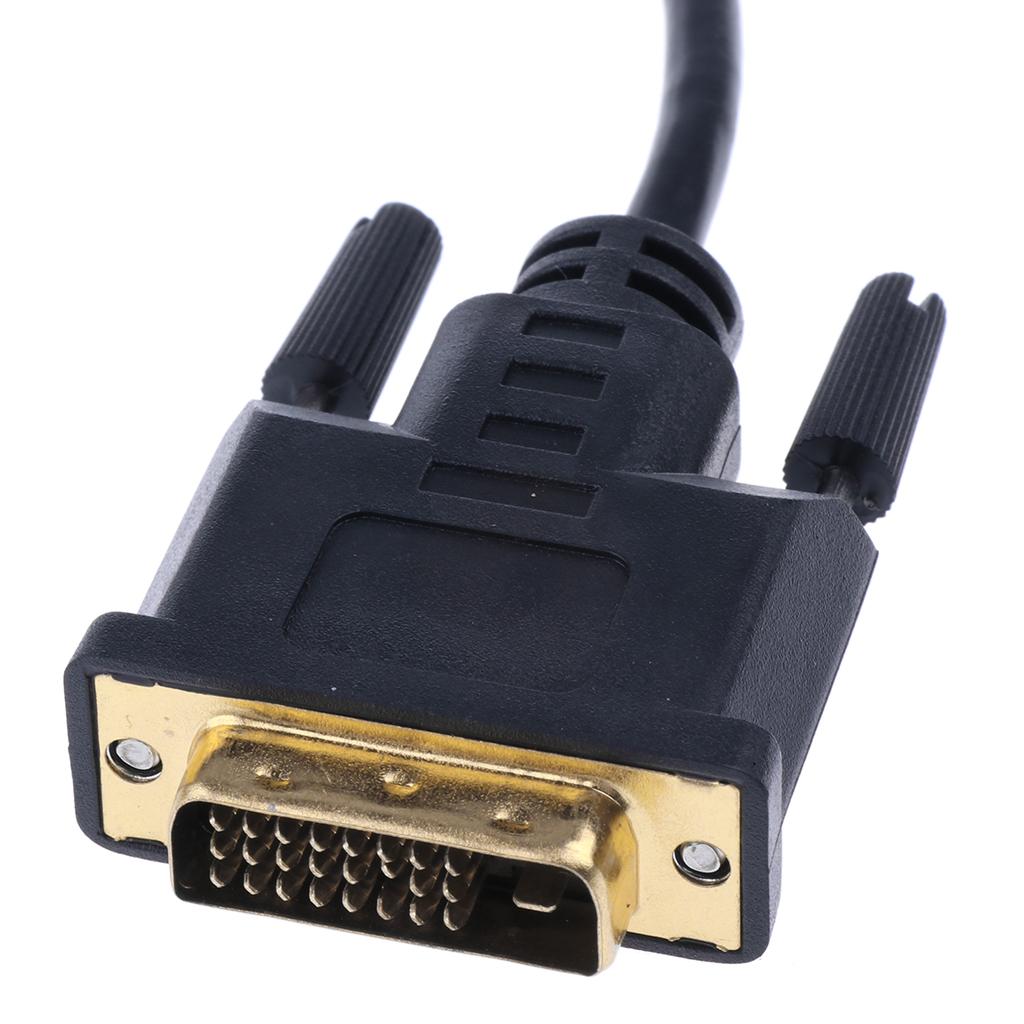 1080p DVI-D 24+1 Pin Male to VGA 15Pin Female Cable Adapter Video Converter