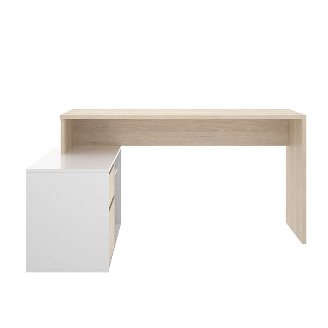 Bàn làm việc, bàn học gỗ hiện đại SMLIFE Durumon | Gỗ MDF dày 17mm chống ẩm | D140xR92xC75cm