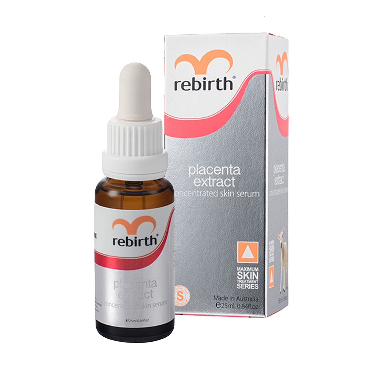 Serum hỗ trợ đặc trị nám từ nhau thai cừu đậm đặc 45% Rebirth chai 25ml