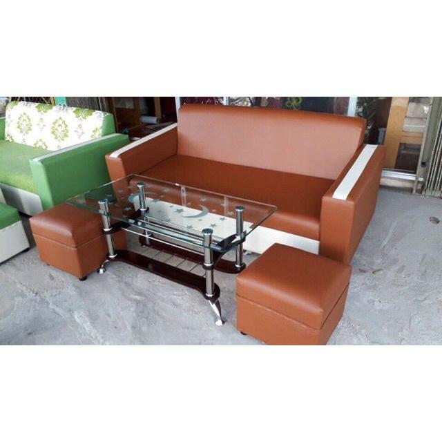 Bộ sofa kèm bàn kính