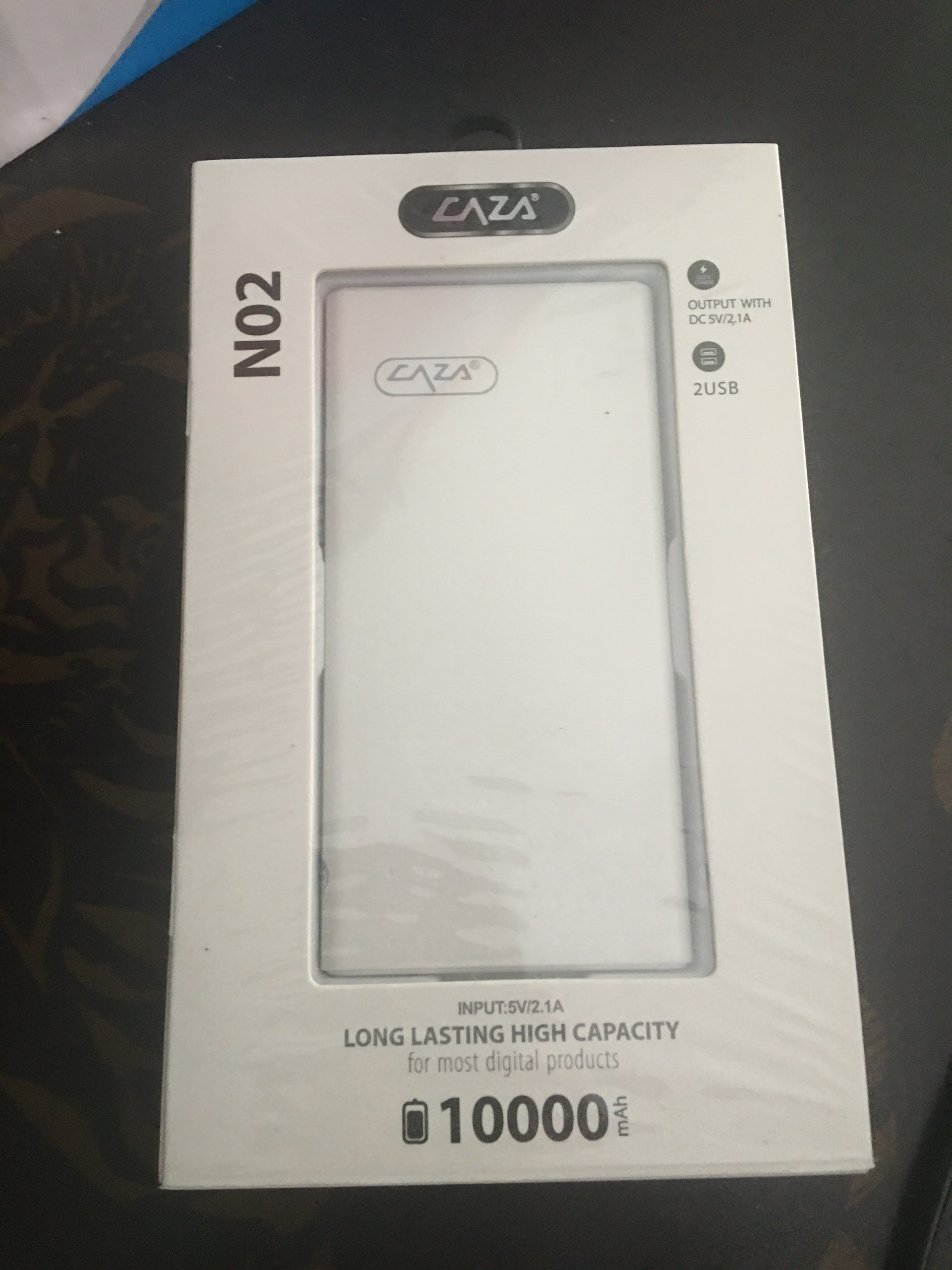 Pin sạc dự phòng NO2 10.000 mAH có 2 cổng sạc USB sạc được nhiều lần , với nhiều thiết bị rất tiện dụng