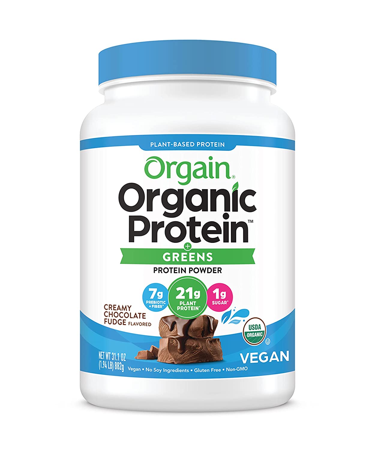 Đạm thực vật và Greens hữu cơ Orgain Organic Protein & Greens 882gr