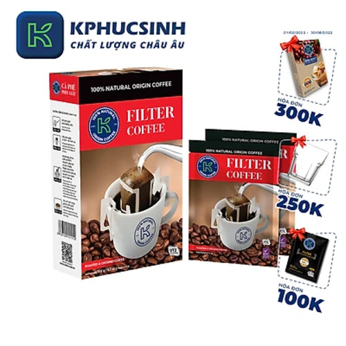 Cà Phê Phin Giấy K Coffee Filter (105g / Túi)