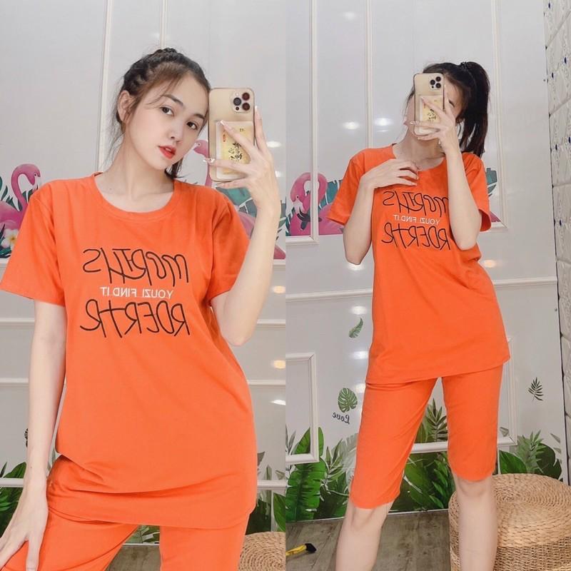 Set bộ, bộ đồ thun lửng mặc nhà dễ thương