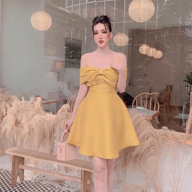 Đầm xoè ngắn 2 dây rớt vai SIÊU XINH -MS180V- Có size M/L đến 57kgMM MM