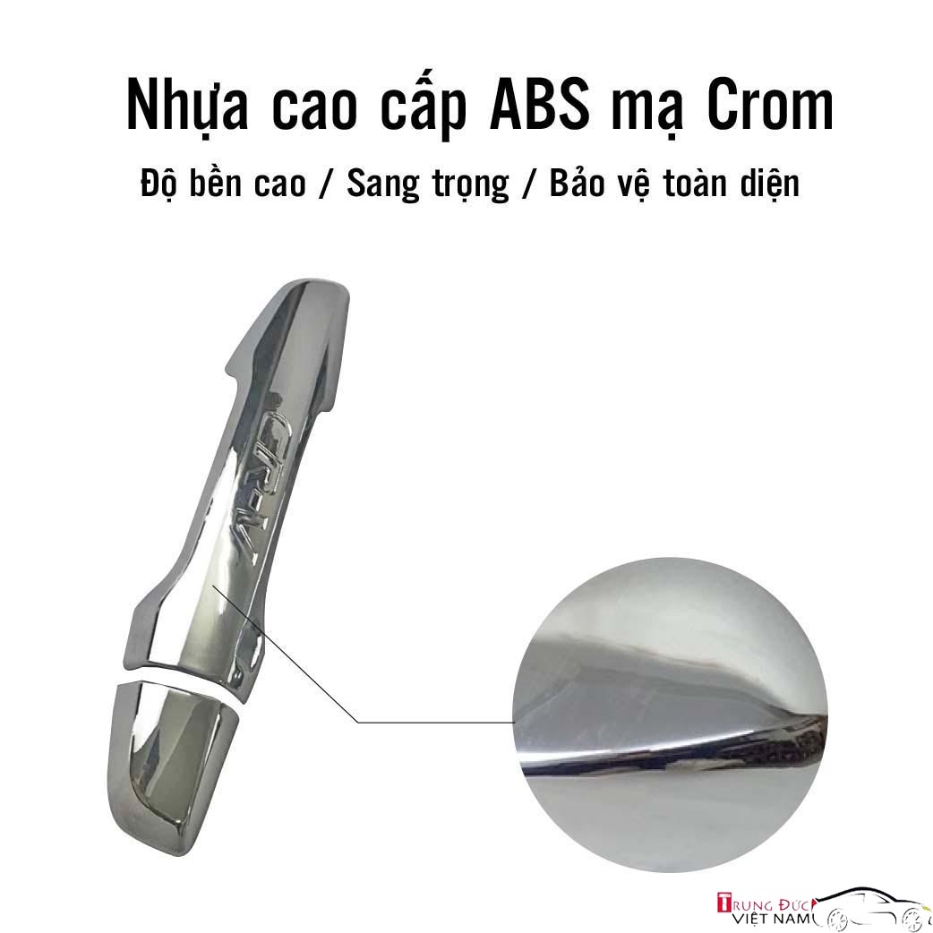 Ốp Tay Hõm Cửa Cho Dòng Xe HONDA CRV Chất Liệu Nhựa ABS Mạ Crôm, Quà Tặng Khăn Lau Xe – Hàng Chính Hãng TDVN