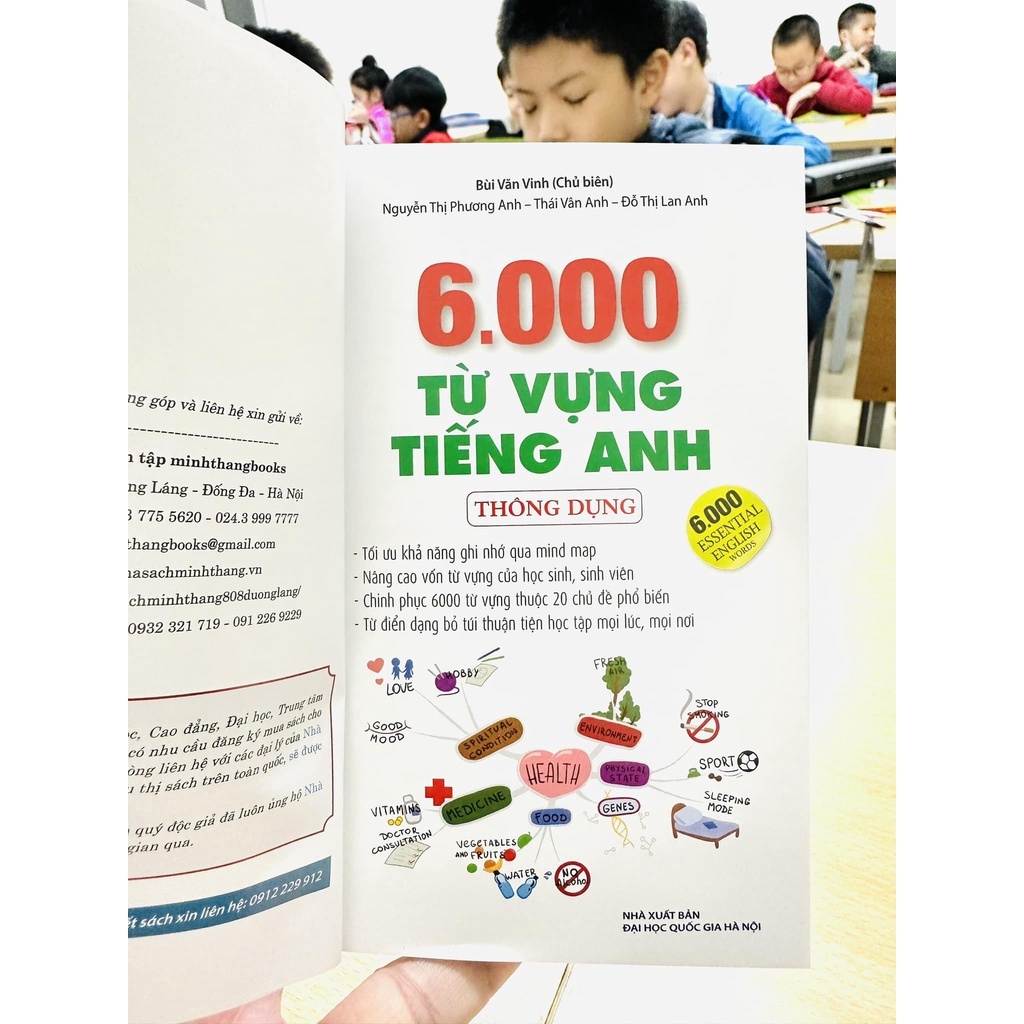 Sách - 6000 từ vựng tiếng anh thông dụng ( bìa mềm) - MT