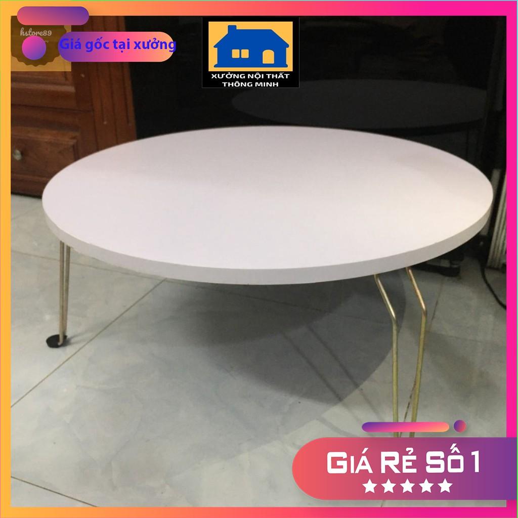 Bàn tròn, bàn trà chân gấp gọn nhiều mầu kích thước phi 60*60*28cm GIÁ XƯỞNG️ ️