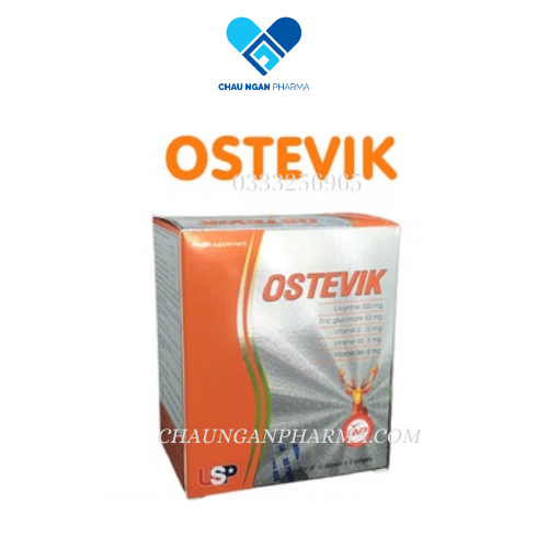 Viên uống OSTEVIK USP Hộp 60 viên - Đẹp da - khỏe tóc - chắc móng - Châu Ngân Pharma