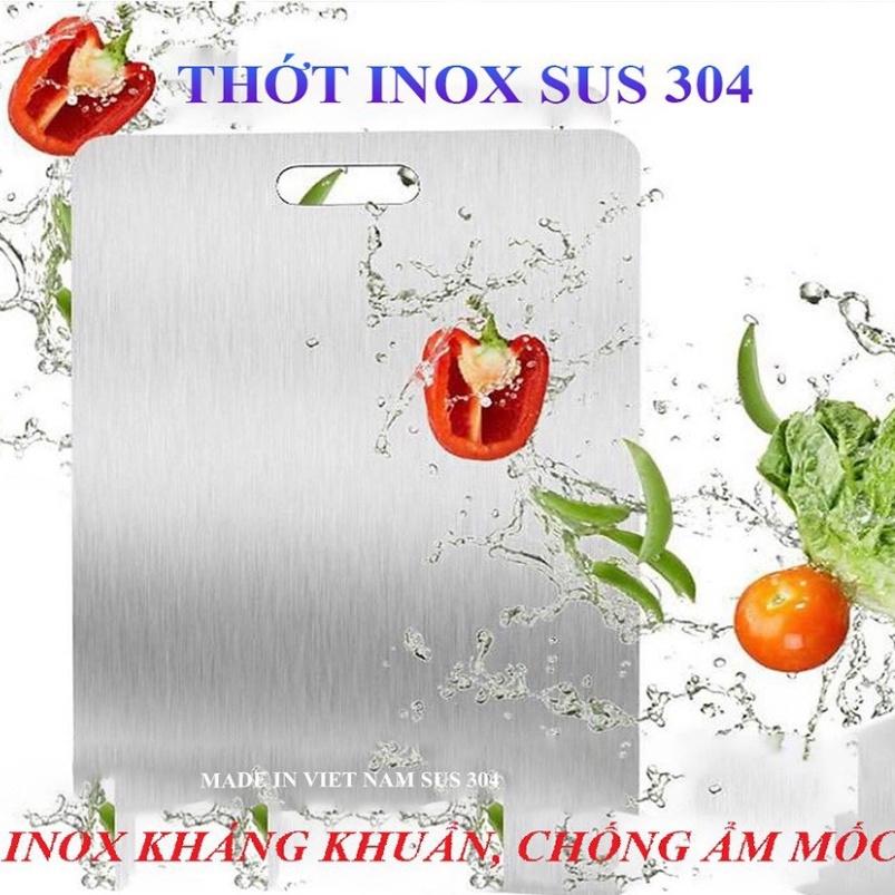 Thớt INOX SUS 304 kháng khuẩn, chống mốc, không gỉ ao cấp