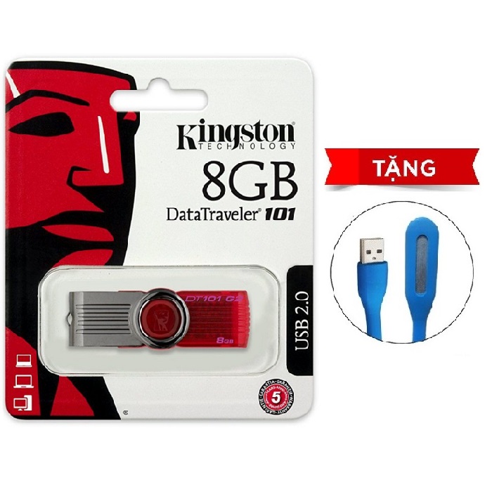 USB Kingston DT101G2 - 8GB- Hàng Chính Hãng + Tặng Đèn Led.