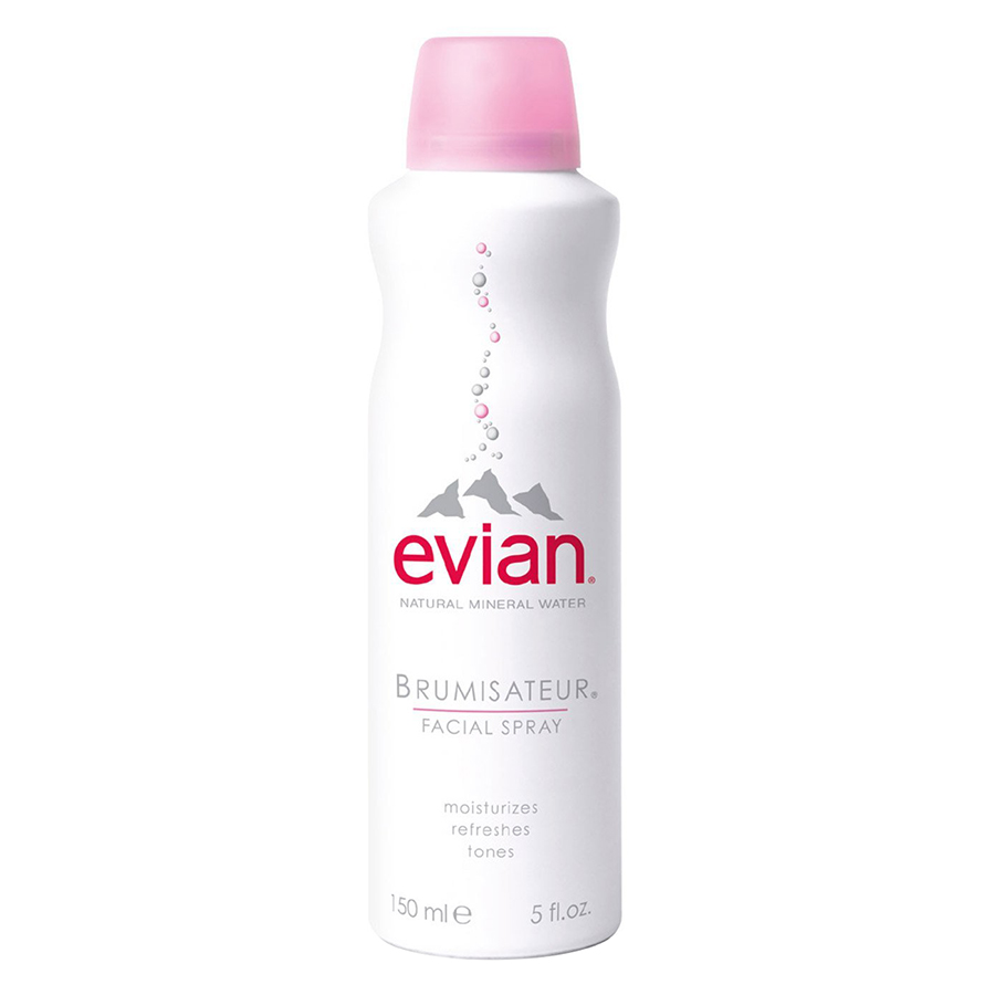 Combo 2 Chai Nước Xịt Khoáng Thiên Nhiên Evian Natural Mineral Water (150ml / Chai)