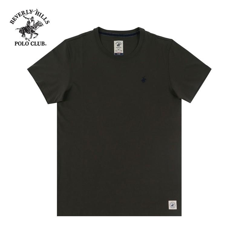 Áo Tshirt ngắn tay Nam Beverly Hills Polo Club Slimfit 100% cotton Rêu TSMSSS20TL059