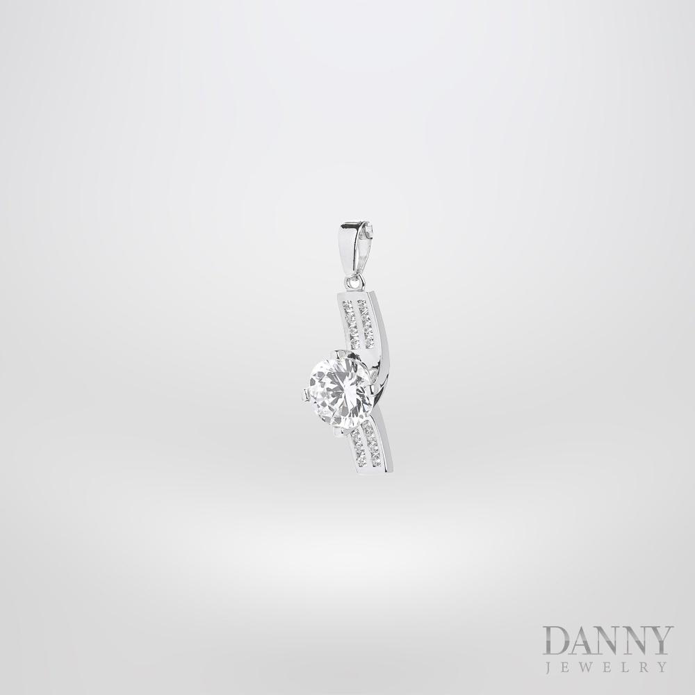 Mặt Dây Chuyền Nữ Bạc 925 Danny Jewelry Xi Bạch Kim DI4GZ007
