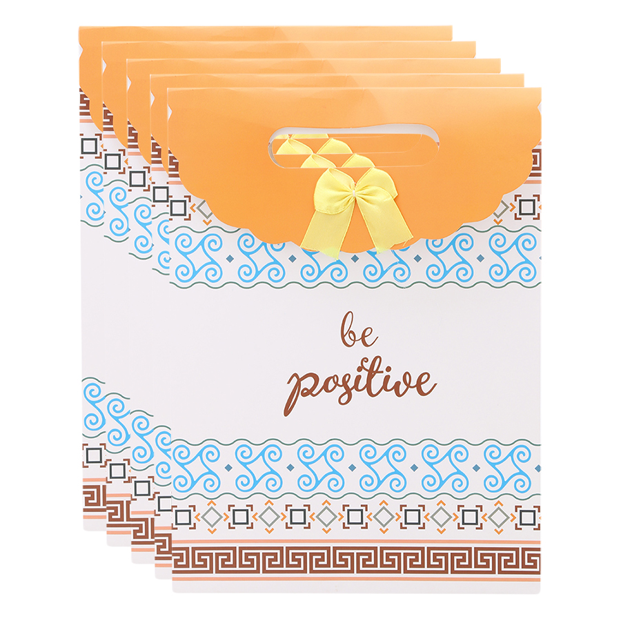 Combo 5 Túi Giấy Trung Nắp Phước Thịnh (Be Positive)