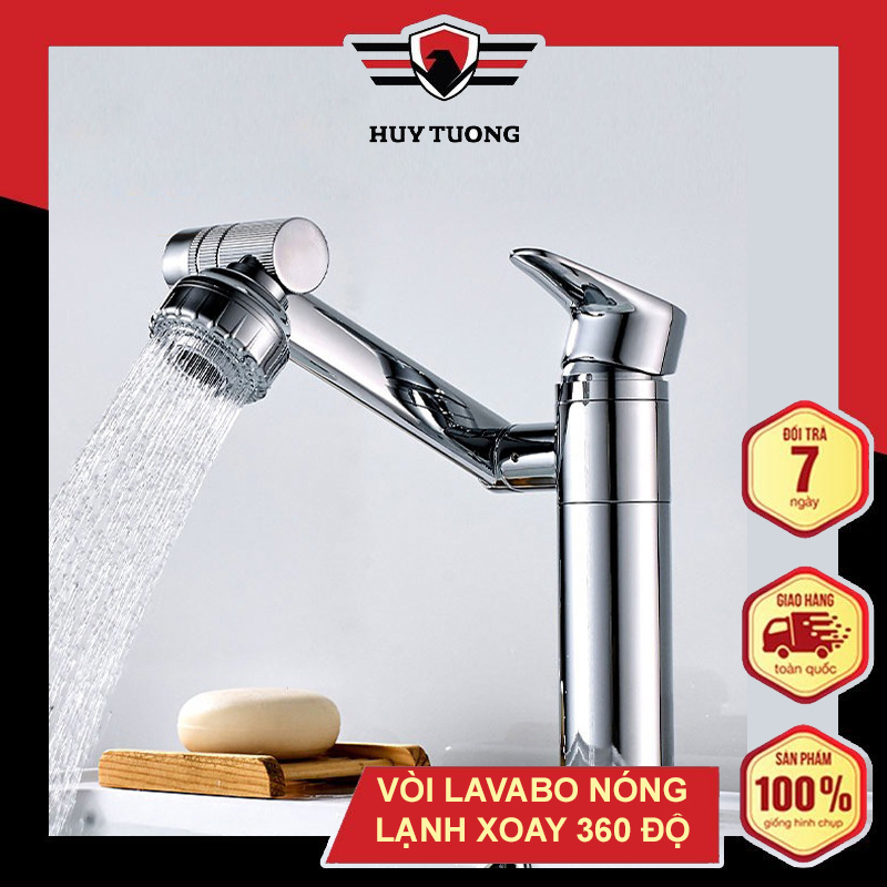 Vòi lavabo nóng lạnh 360 độ - vòi lavabo thích hợp với chậu rửa mặt/rửa bát