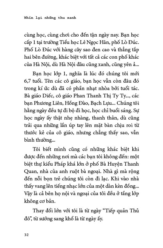 Nhìn lại những thu xanh - Hồi ký Ngô Huy Cẩn, Trần Lưu Vân Hiền - Sách gây quỹ từ thiện cho Quỹ Trò Nghèo Vùng Cao