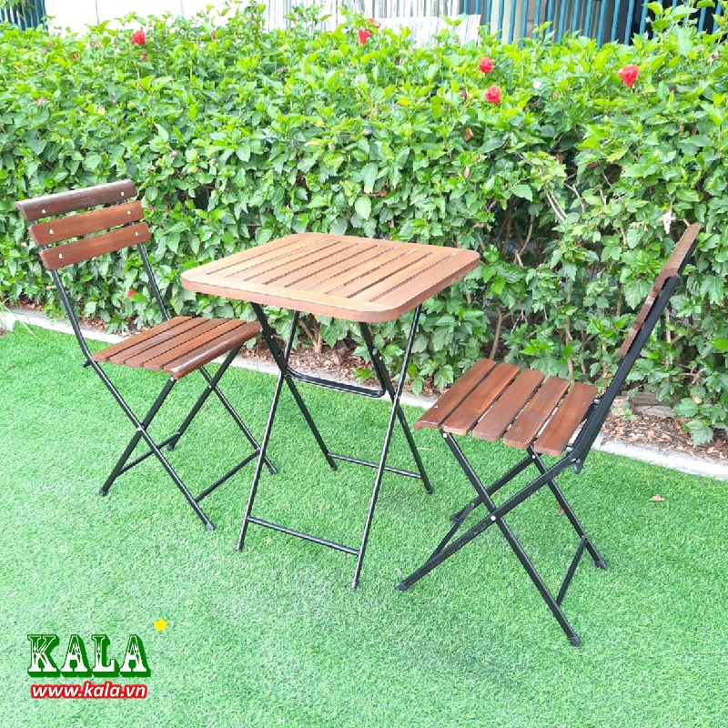Bàn ghế cafe gấp gọn Fansipan Patio cực hot