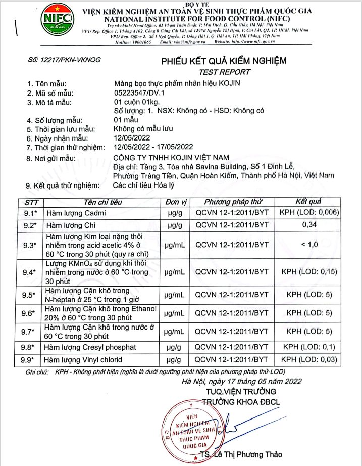 Màng bọc thực phẩm KOJIN An Toàn Chính Hãng cuộn màng bọc thực phẩm co giãn màng bọc thức ăn có dao cắt 30cm