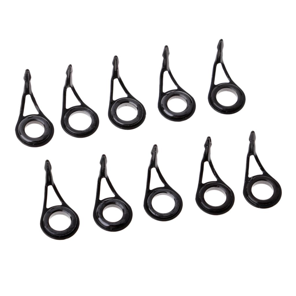 10x Fishing Rod Eye Ring Guides Line Rings for Spinning/Carp Rod