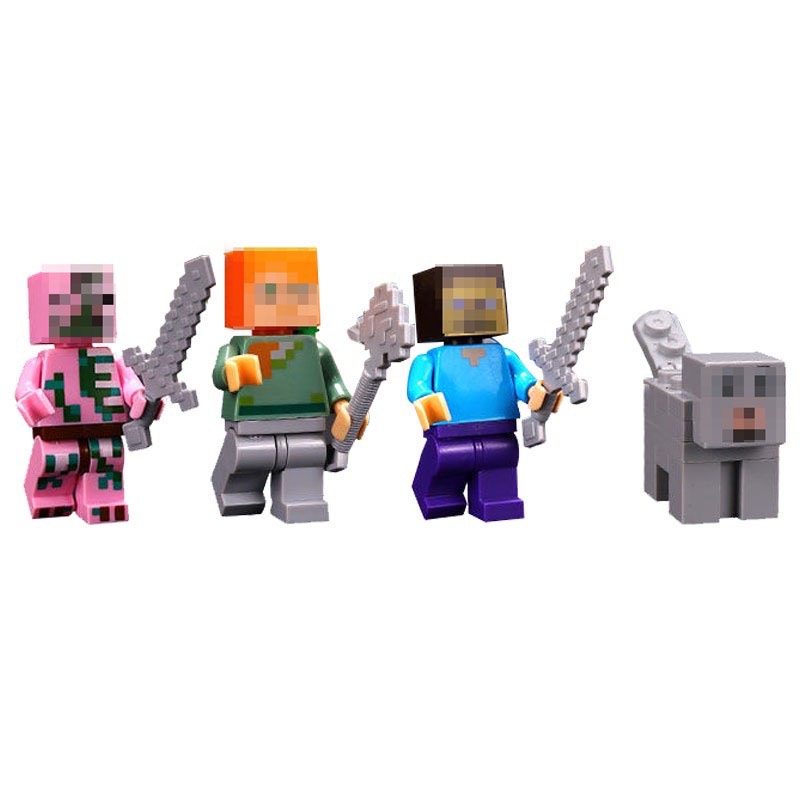 Đồ Chơi Lắp Ráp Lắp Ghép Mô Hình Game Mine craft Chủ Đề Ngôi Nhà Cây Mini